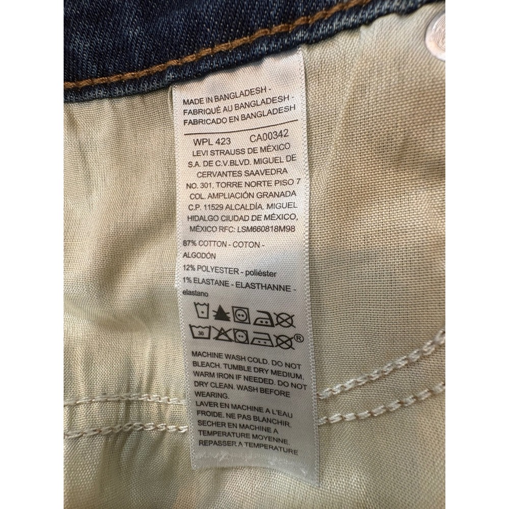 Signature by Levi Strauss Women Vintage High Rise Straight Jeans Blue Sz 6 Crop - Picture 4 of 4